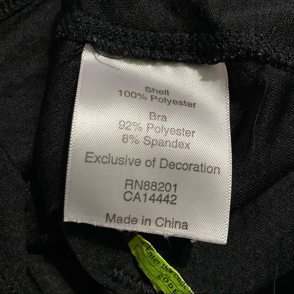 MPG Black Gray Built In Sports Bra Mesh Tank Top - Picture 4 of 4